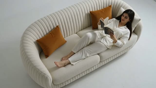 Cream sofa